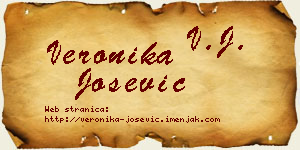 Veronika Jošević vizit kartica